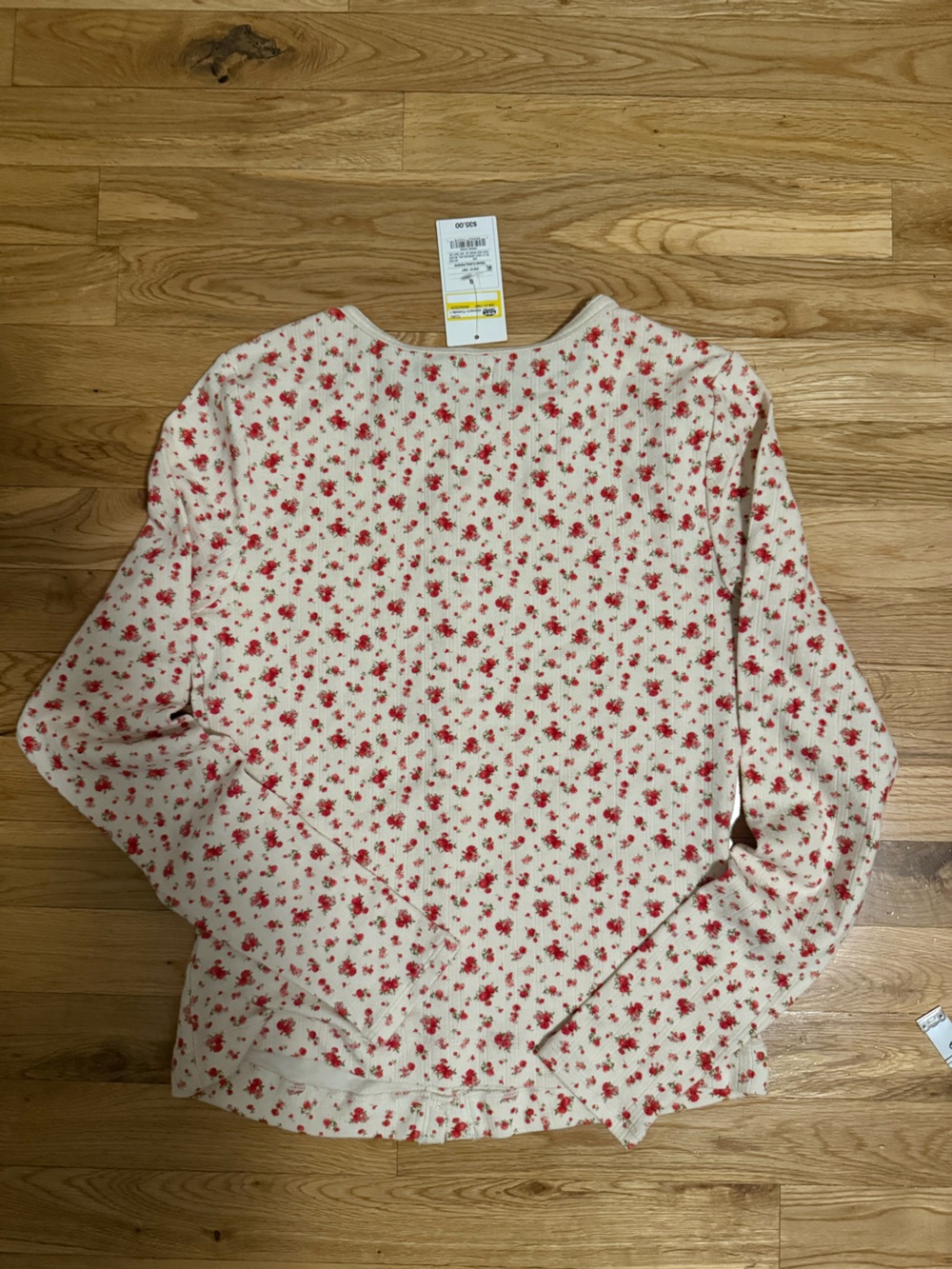 NWT Parker x Target Cream Floral Cardigan Top - Picture 5 of 5